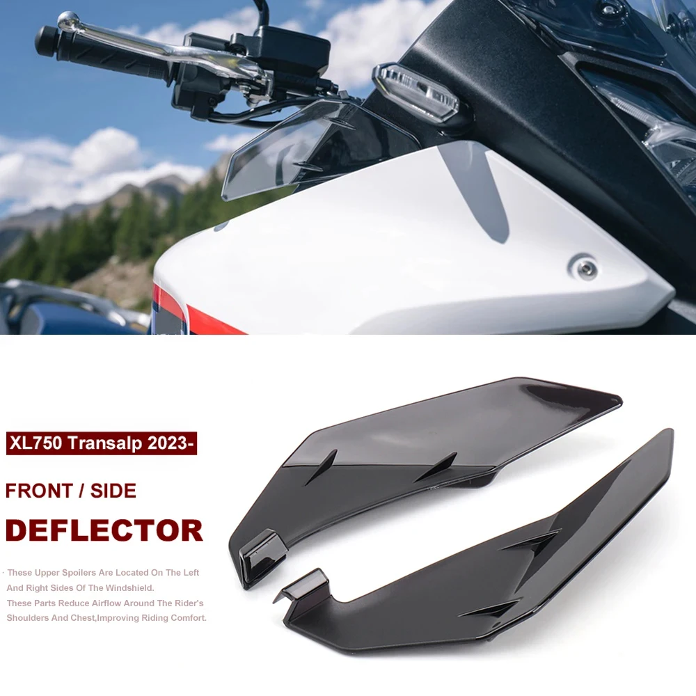 

For Honda XL750 TRANSALP XL 750 Transalp 2023 Motorcycle Accessories Front Wind deflectors Side Spoiler Windshield Windscreen