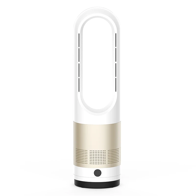 휴대용 이중 기능 무날개 터보 환풍기 히터 팬 부드러운 바람 무날개 디자인 가정용 RV 호텔 차고 태양광 전원