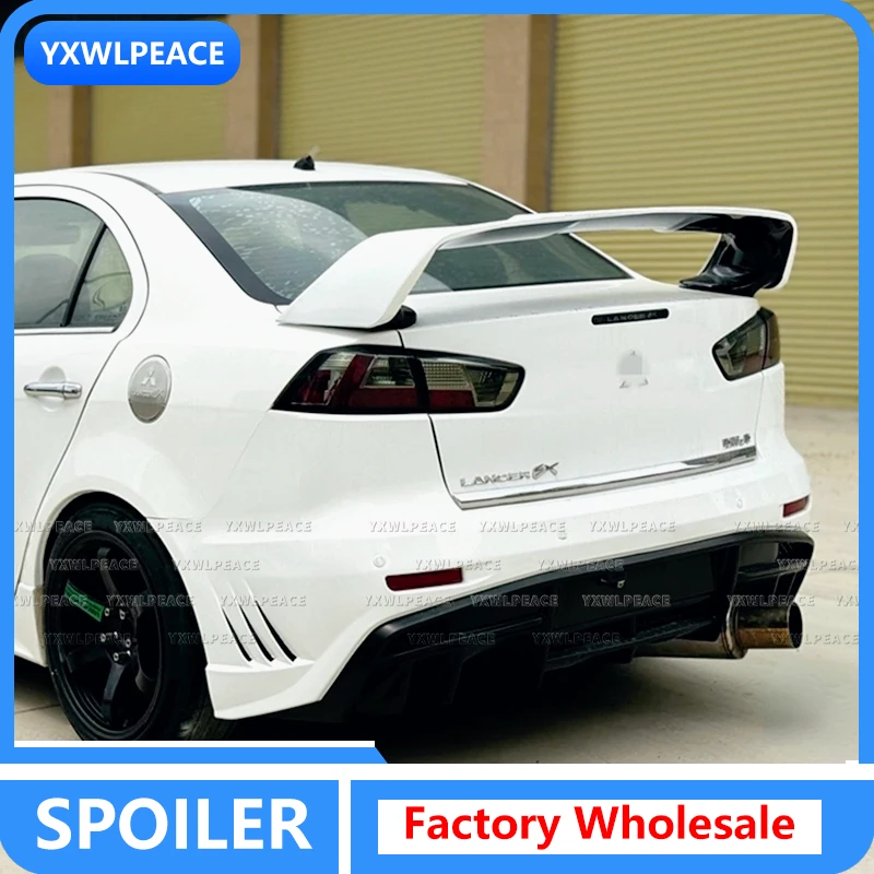 

For Lancer Evo 2008-2015 Spoiler High Quality ABS Material Primer Color Rear Trunk Spoiler Body kit Accessories