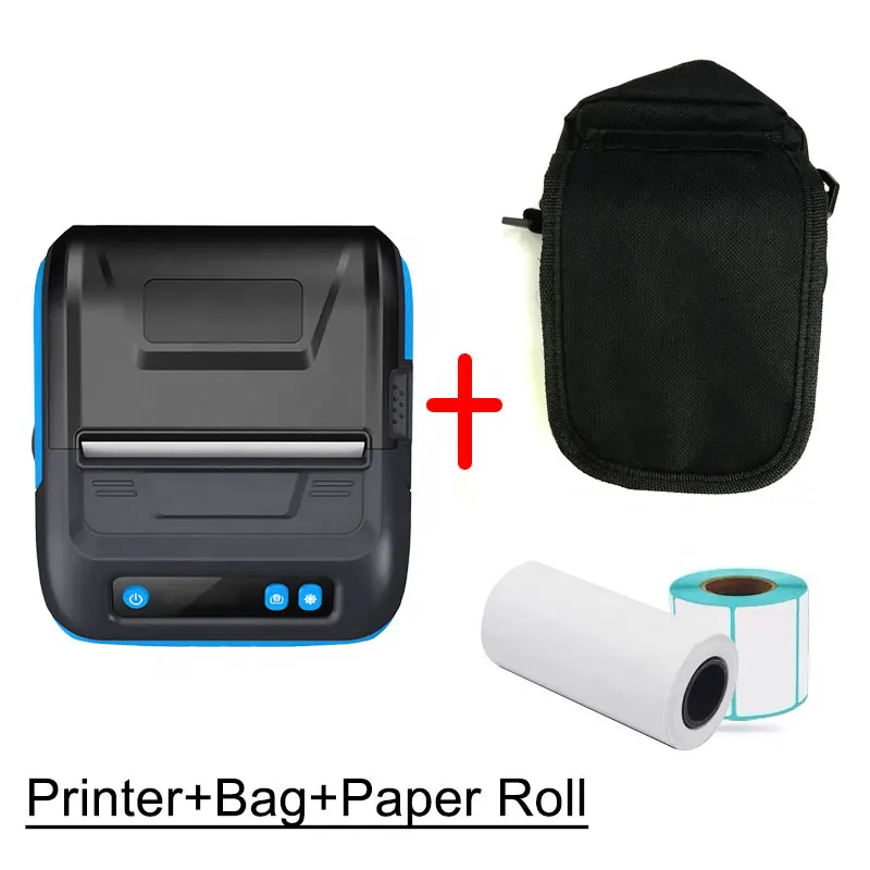Milestone 80mm 3inch Wireless Bluetooth Thermal Receipt Printer Receipt Label Maker Portable Sticker Label Printer Portable