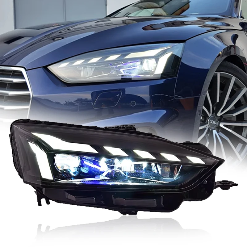 

Suitable for Audi A5 LED Headlight Projector Lens 2017-2021 Modified New RS5 Headlight A5 B9 Front Drl Car Styling Headlight
