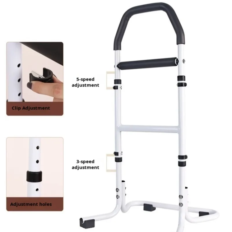 Toilet Handrails for Safe Standing Elderly People Power-up Stand To Get Up Assistive Device Bedside Handrails Without Punching