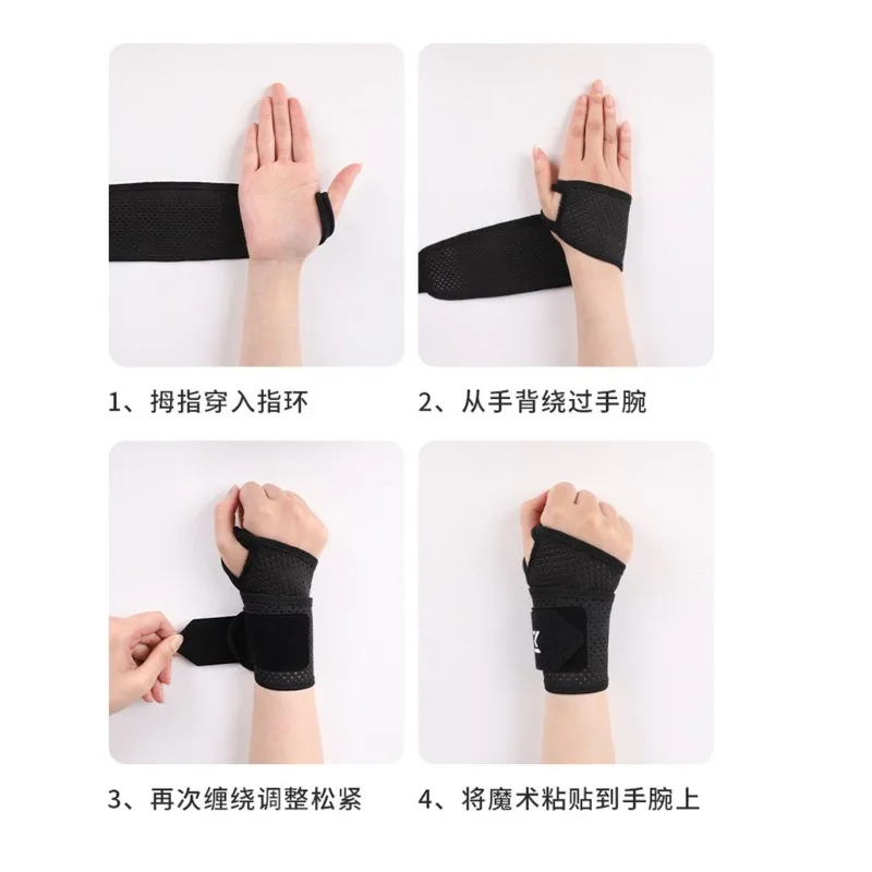 【BIG SALE】2Pack Ultra-Thin Mesh Wrist Wraps - Breathable, Adjustable Wrist Support For Workouts & Daily Use Fits All Black