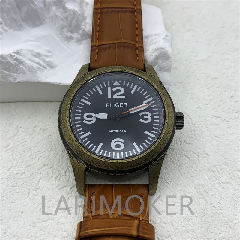 36mm 39mm Vintage Bronze Autopilot 10ATM Waterproof C3 Super luminous Sapphire Watch for men