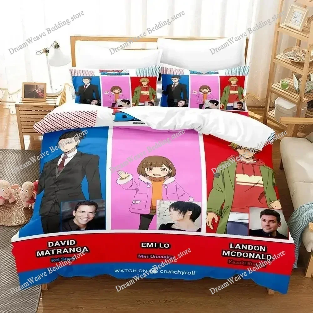 Buddy Daddies Luxury Bedding Set Japan Anime Cartoon Duvet Cover Set Comforter Bedspread Twin Single Size Printed Home TextileFQ