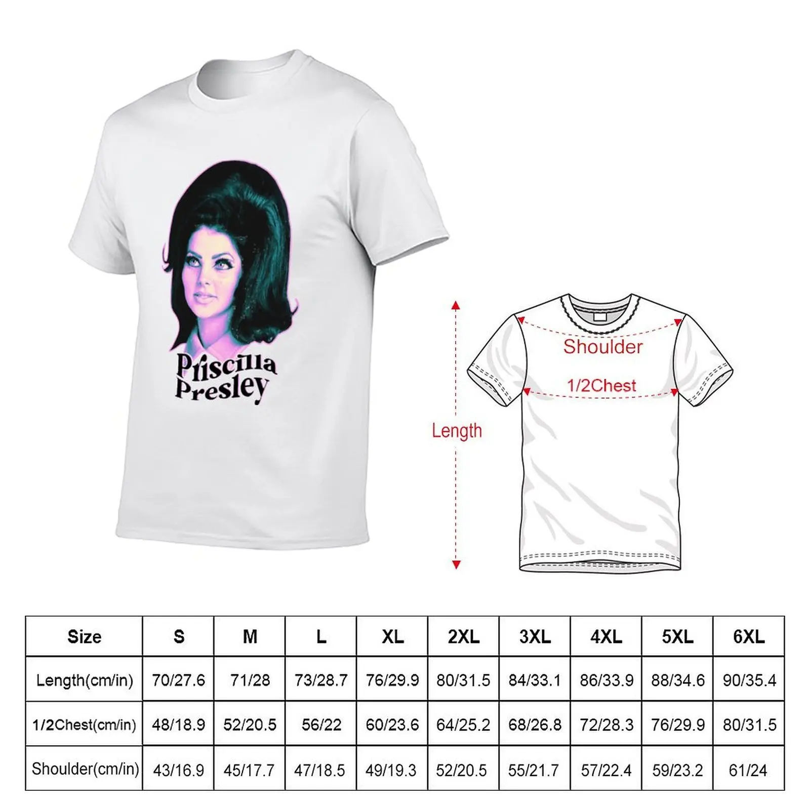 priscilla presley T-Shirt man t shirts cotton t shirts for man slim fit T-Shirt