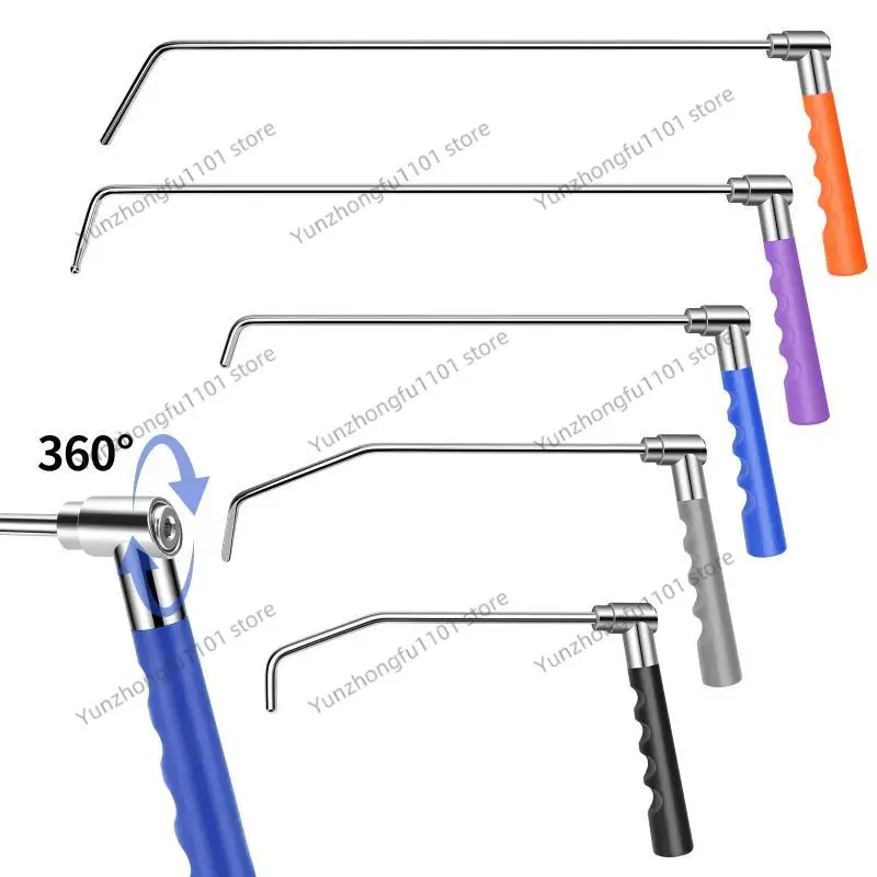 Professional 360° Adjustable Hook Rod Paintless Dent Repair Tool for Car Dent Removal