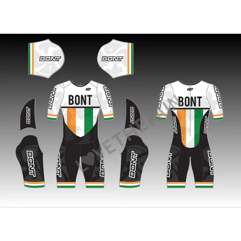 bont Child Skating Short Sleeve Speed Skating Suit Kids Practice Training Inline Speed Skating Triathlon Race Clothing New 2025 - Image 4