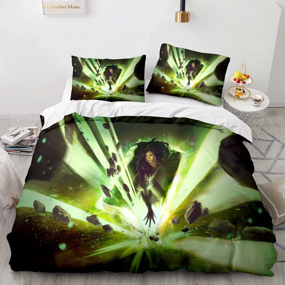 3D Printed Witchers Bedding Set Duvet Cover Bedroom Comforter Covers Single Twin King ​Size Quilt Cover Home Textile 2/3PCS