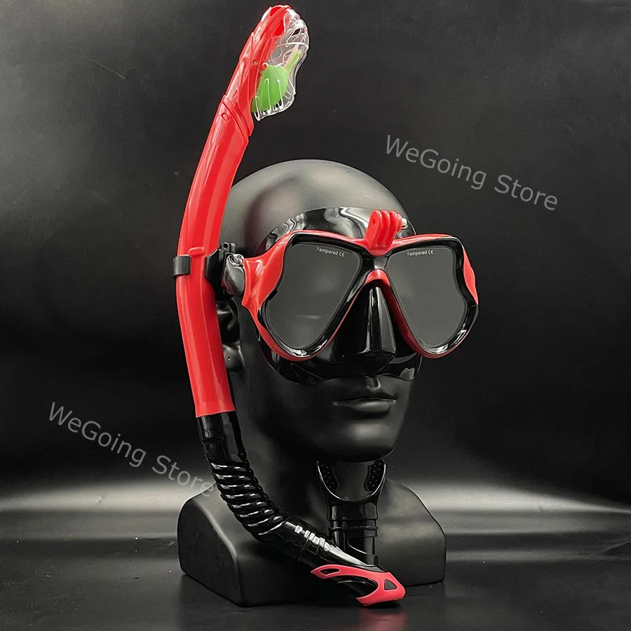 Underwater Scuba Anti Fog Diving Mask Camera Support Snorkeling Gear Masks Safe Waterproof Swimming Equipment for Adult