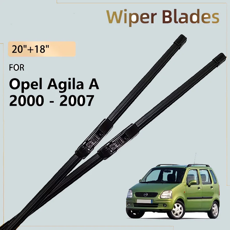 

Front Wiper Blade For Opel Agila A 2000 - 2007 2004 2003 Suzuki Wagon R+ Solio Car Accessories Windshield Window Brushes 20"+18"