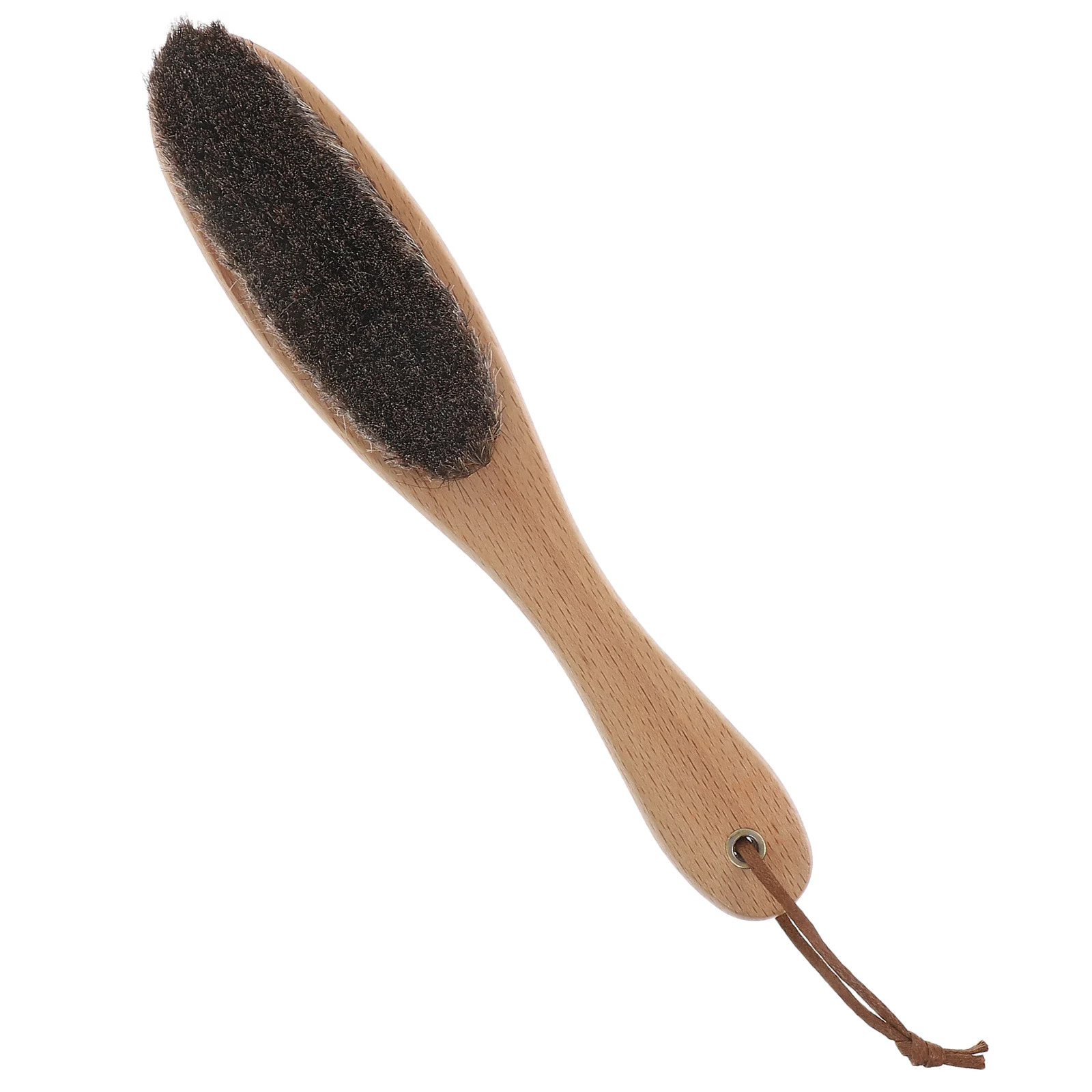 

Horse Grooming Soft Horsehair Cleaning Brush Wooden Handle Dust Removal Horse Skin Care Portable Lightweight Brush