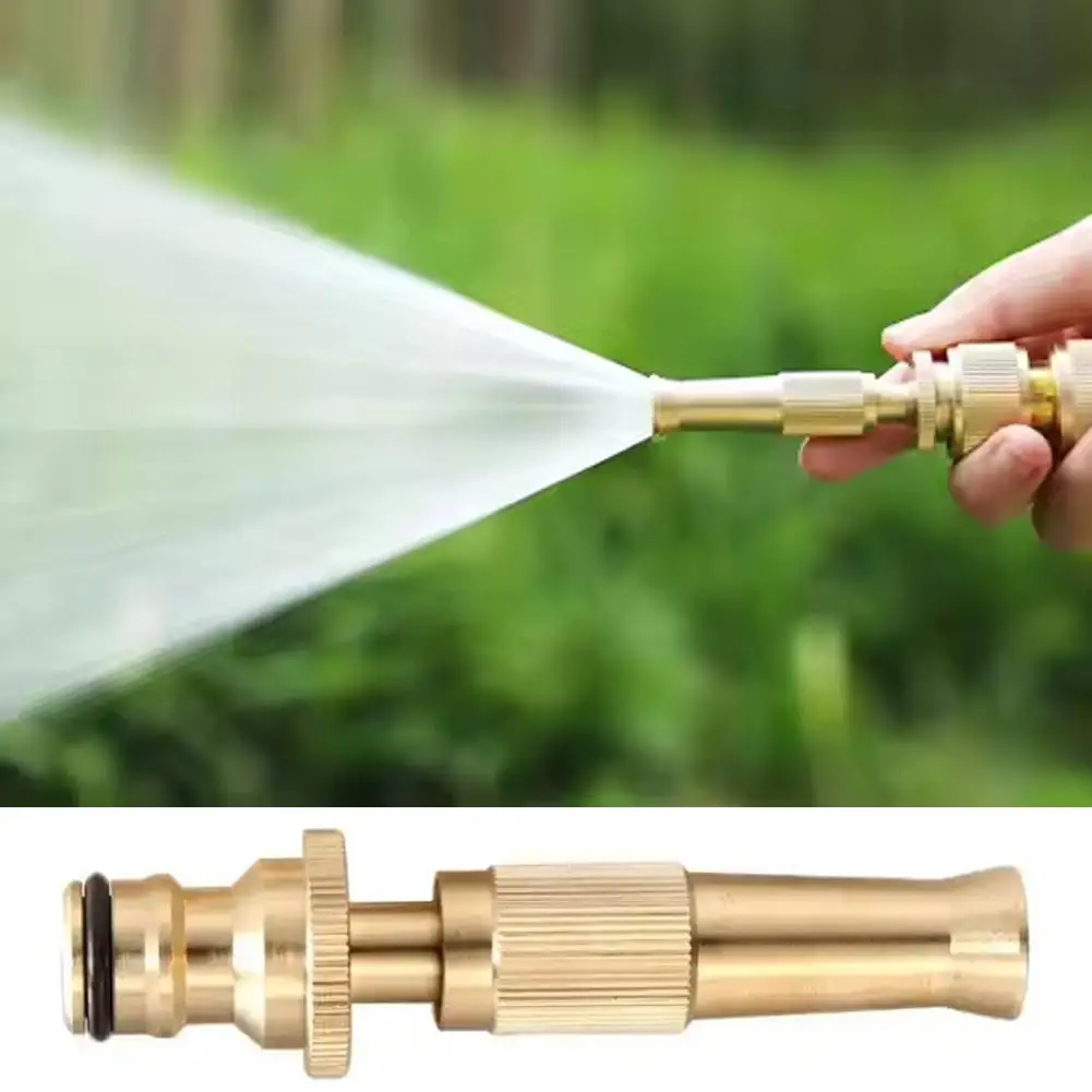 Brass Quick Waterstop Connector Car Wash Water Gun Kit Copper Nozzle Spray G3/4 Irrigation Hose Connector G1/2 Garden Direc E7B7