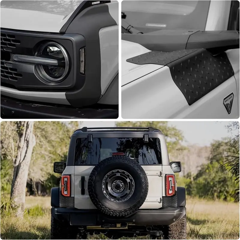 NEW HOT in Stock-Protector Set For Ford Bronco 2021-2026 Corner Guards Front Rear Body Armor Outer Cowl Accessories