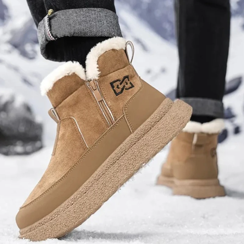 

Зимние ботинки с хлопковой подкладкой, модная модная универсальная повседневная утолщенная теплая хлопковая обувь для мужчин и женщин, зимняя повседневная одежда