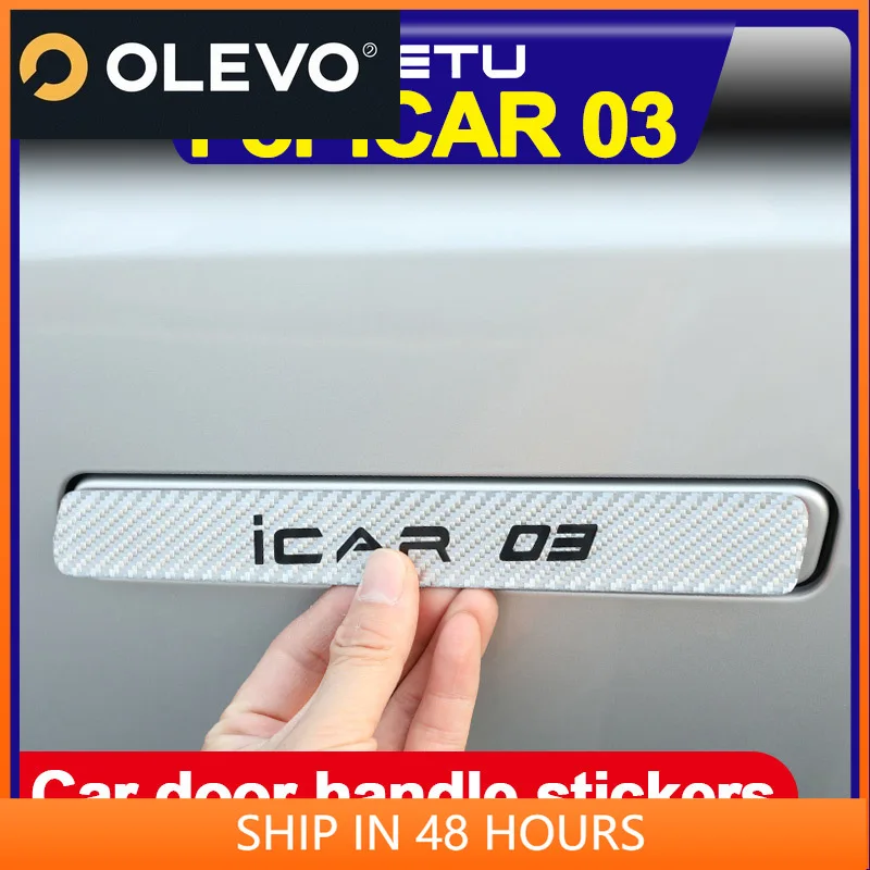 

For Chery Icar 03 Jaecoo 6 J6 EV Door Handle Sticker Anti-Collision Strip Door Bowl Protector Anti-Scratch Anti-Scratch Icar03
