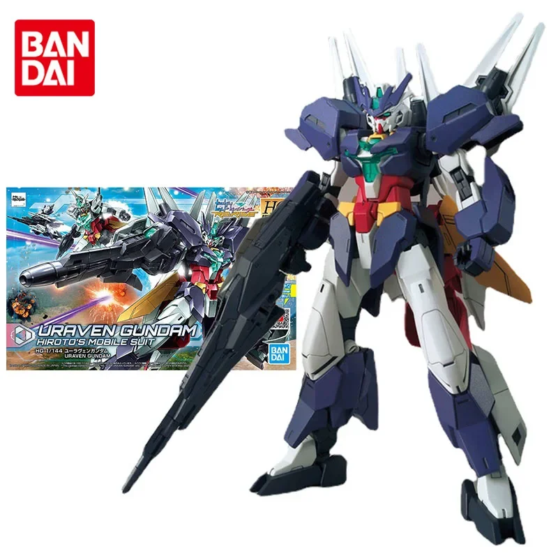 بانداي جاندام أطقم منمذجة أنيمي الشكل HGBD: R 1/144 PFF-X7II/U7 Uraven Gundam حقيقية Gunpla أنيمي ألعاب شخصيات الحركة للأطفال