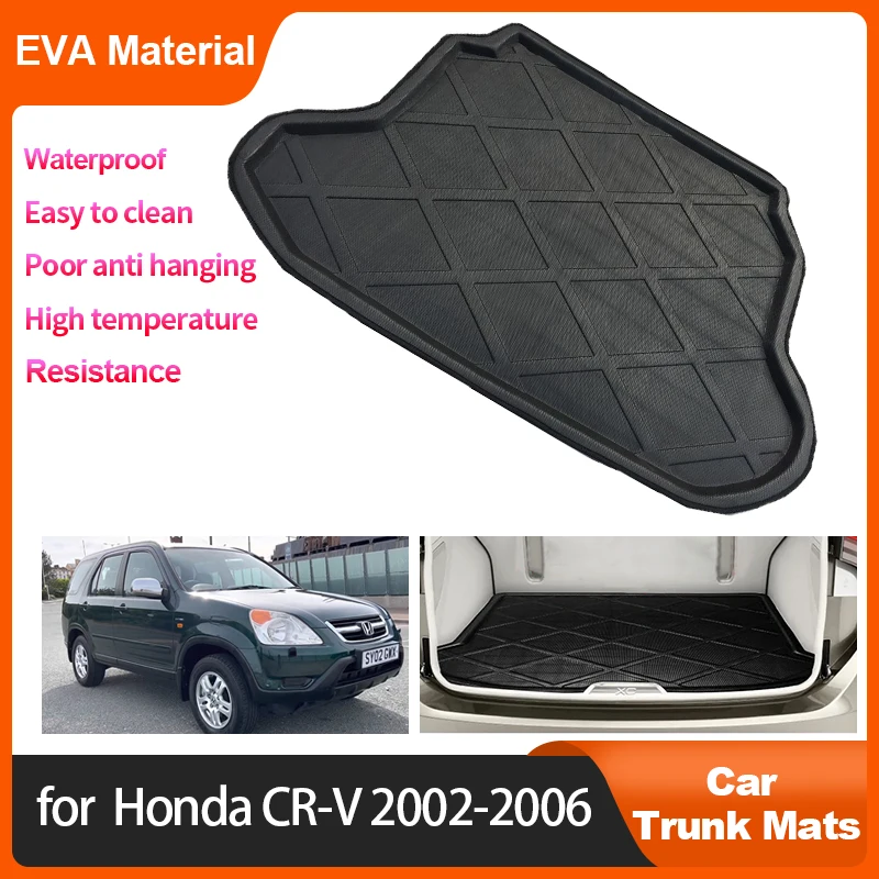 

Auto Trunk Mat For Honda CR-V CR V CRV 2006 2005 2004 2003 2002 Car Rear Cargo Liner Waterproof Protector Storage Pad Accessorie