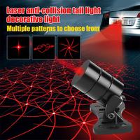 2 In 1 Motorcycle Laser Light Pattern Warning Light Auto Brake Parking Laser Tail Fog Light Car Styling Car Light Anti Collision