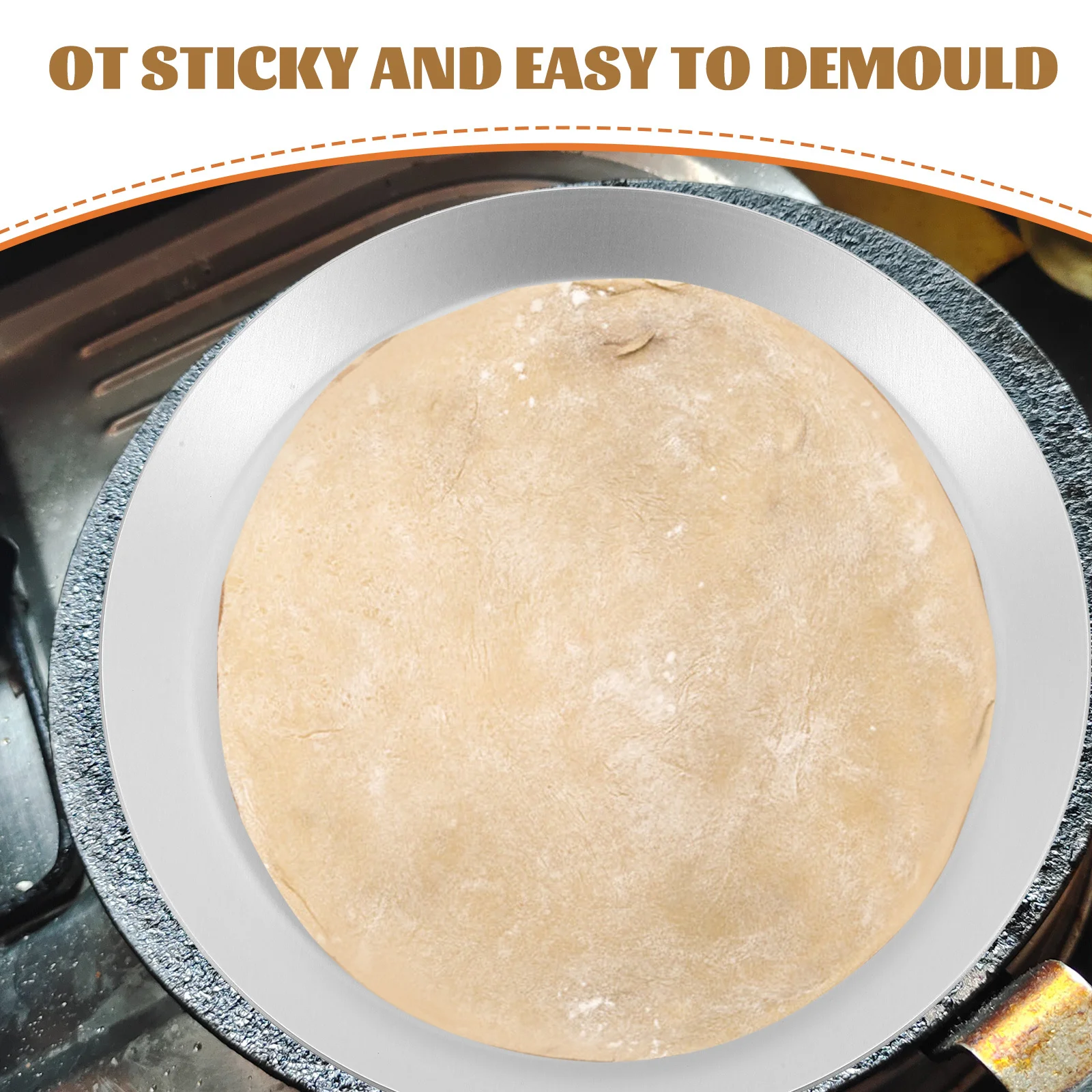 

1Pcs Aluminum Alloy Baking Tray Non-Stick Pizza Pan for Oven Use Easy Demoulding Smooth Surface Fast Heat Conduction Household