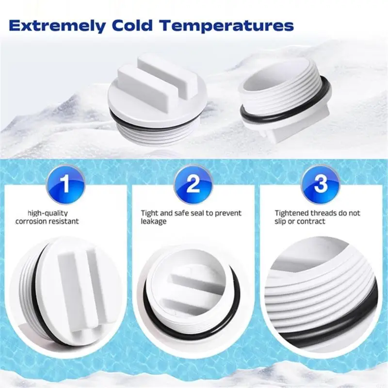 Swimming Pool Jet Threaded Drain Plug And Water Inlet Quick Pool Inlet Fitting Set For Flows Management In Pool