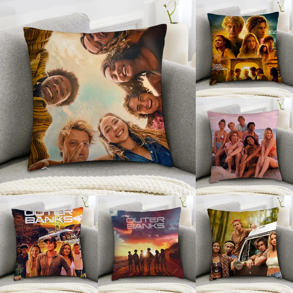 

Movie O-Outer Banks O-OBX 4 B Pillow Case Sofa Decorative Home Double-sided Print Plush Square Throw Pillow Covers Cushion Decor