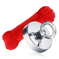 D90 Fishing Magnet Salvage Searcher Super Strong Power Neodymium Magnet Heavy Duty Search Magnet 300 kg Merry Christmas