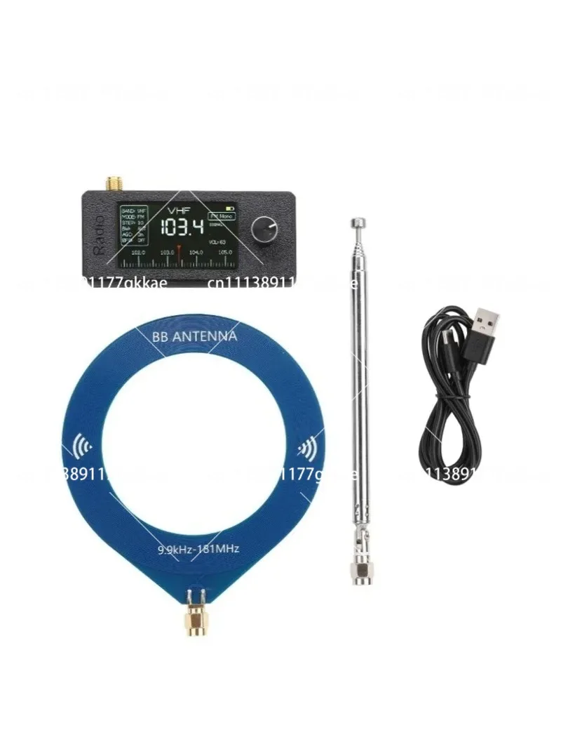 Mini Radio Receiver SI4732 0.5-108MHz SSB All Band FM AM with 2 Antennas ESP32 Pocket Radio