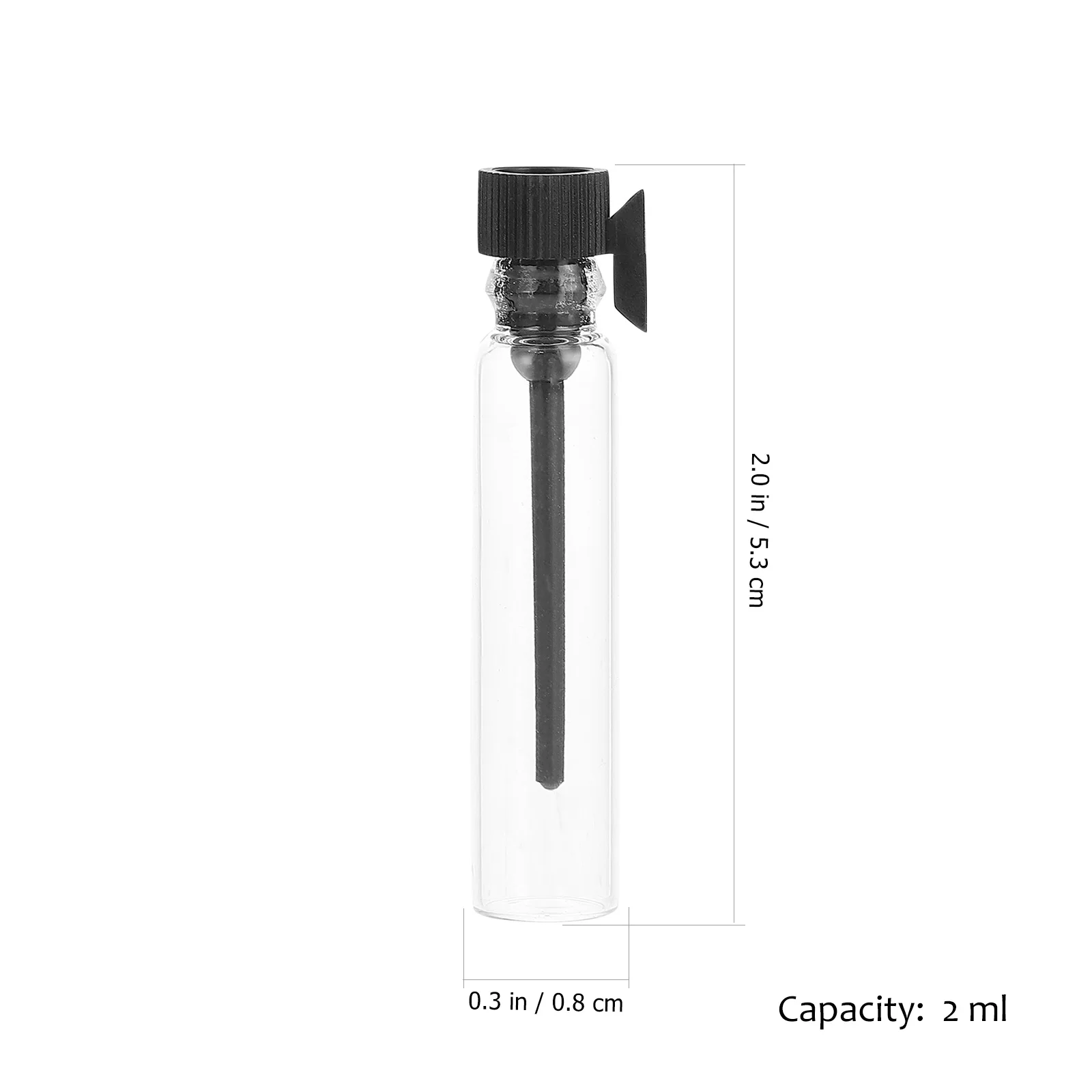 100 peças sub garrafas de vidro frascos de amostra de perfume recipientes de óleo essencial reutilizáveis compacto leve base antiderrapante