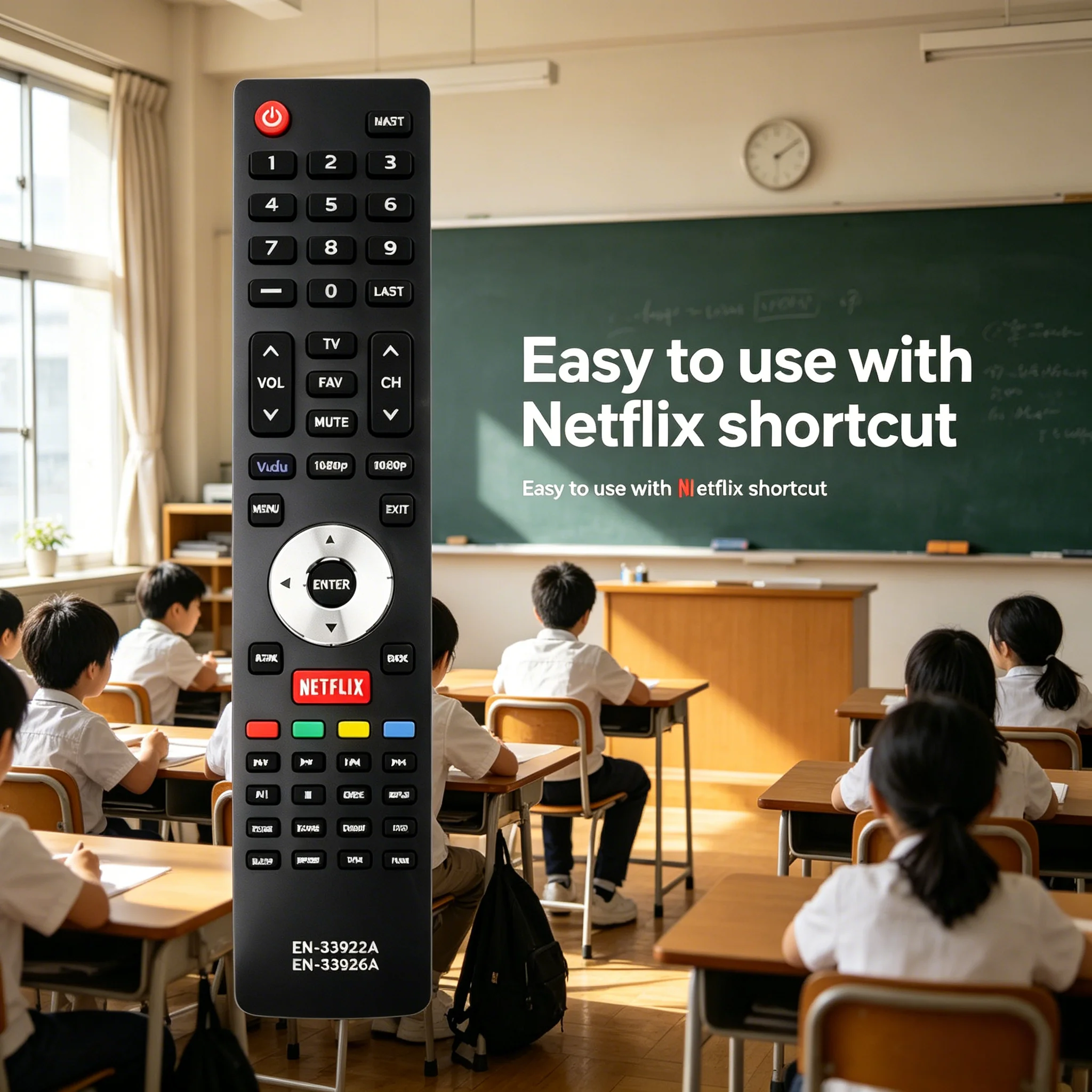

EN-33926A Remote Control Compatible with Hisense EN-33926A for Hisense Smart TV 32K20DW 32K20W 40K366WN 50K610GWN 55K610GWN