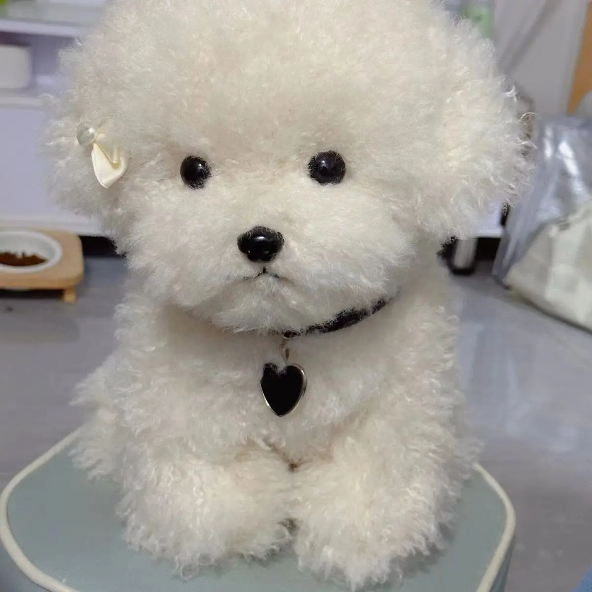 High Quality Simulation Dog Plush Toy Cute Bichon Maltese Pomeranian Dog Real Life Plush Stuffed Toys Kids Girl Birthday Gift