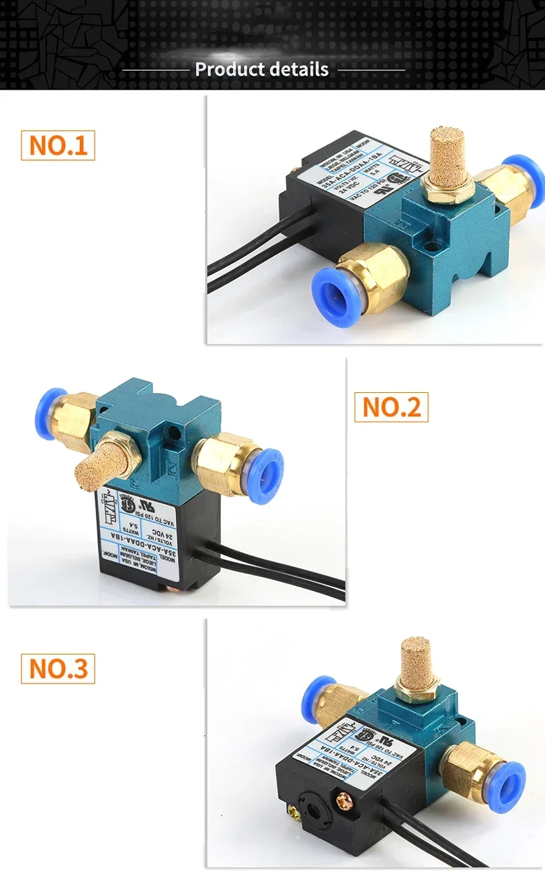 Detalhe 3 de Válvula solenoide High Frequency Pneumática