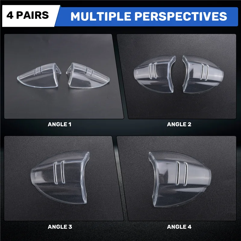 AA84眼鏡サイドシールド、安全メガネ用クリアサイドシールドを滑り込ませて装着