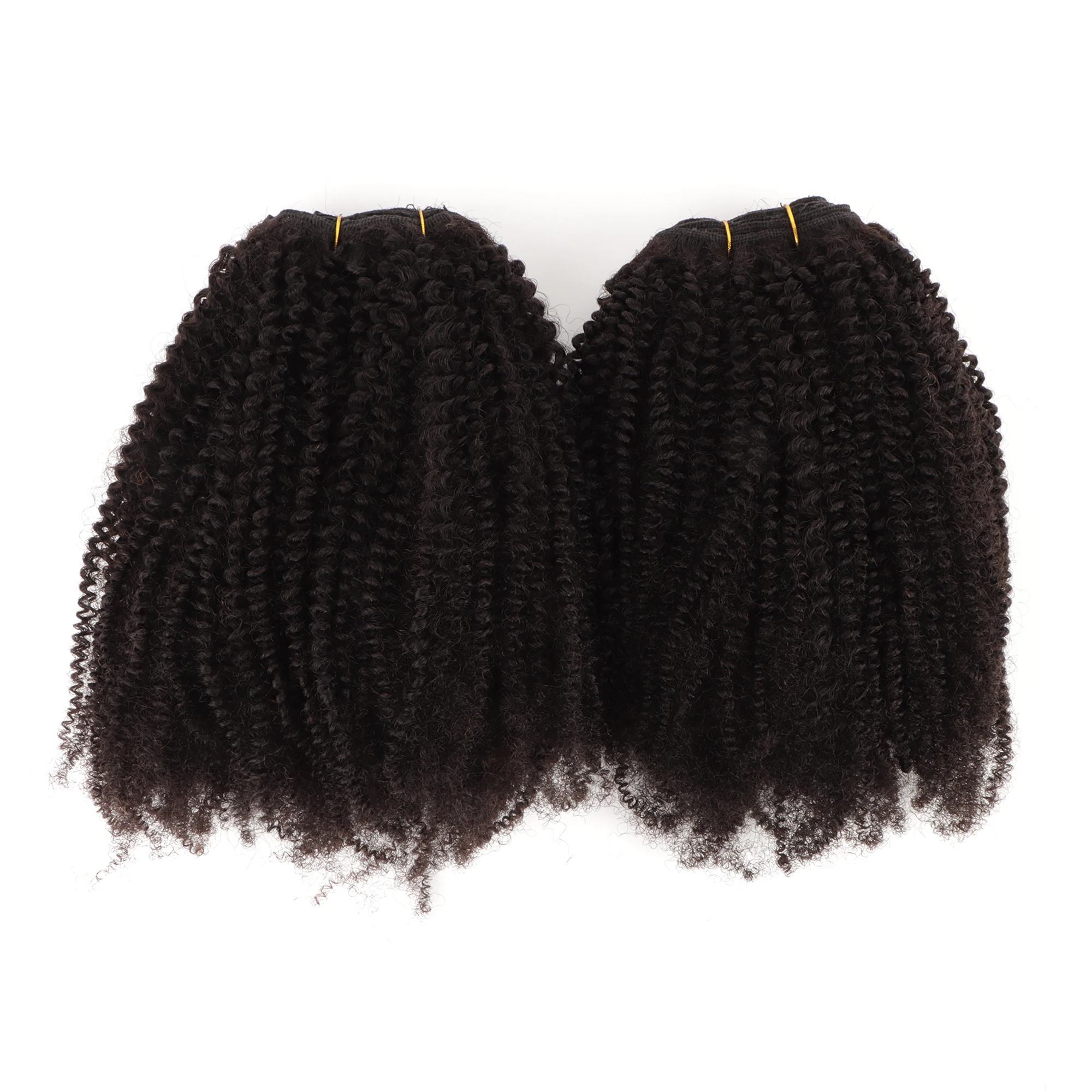 Afro Kinky Curly 18inches 100g Brazilian Curly Human Hair Weaves Weft Virgin Brazilian Human Hair Extensions Black Fashion Style
