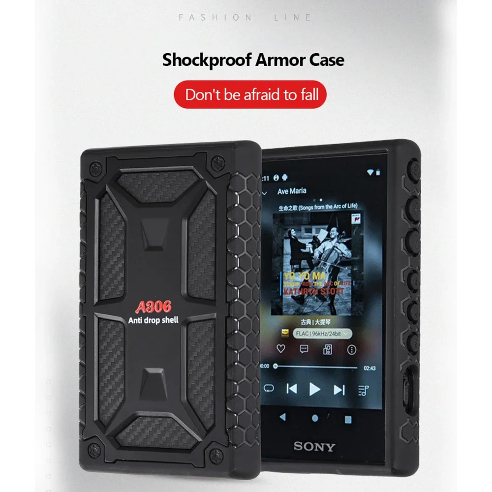 New Rugged Shockproof Armor Protective Shell Skin Case Cover for Sony Walkman NW-A300 Series NW-A306 NW-A307