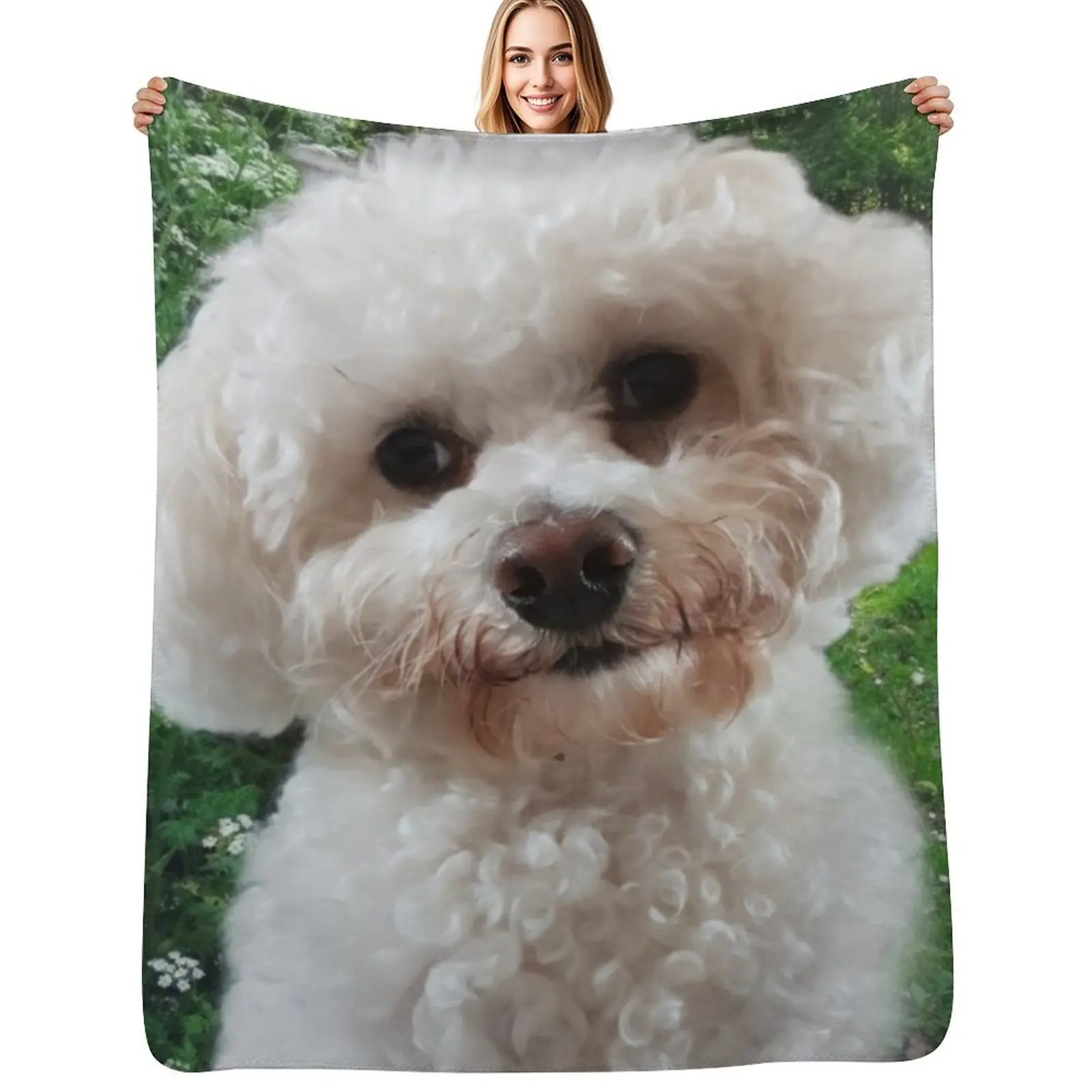 

Cavachon Throw Blanket Plush Fuzzy Cozy Blanket for Couch Sofa