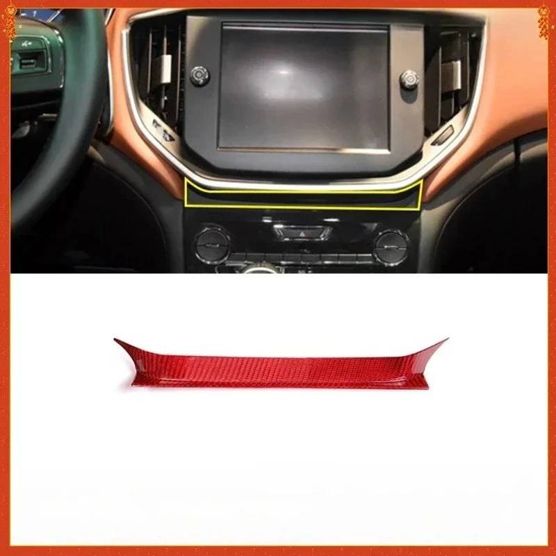 

For Maserati Ghibli Real Dry Carbon Fiber 14-15 Air Conditioning Switch Upper Decorative Frame Interior Auto Parts Modification