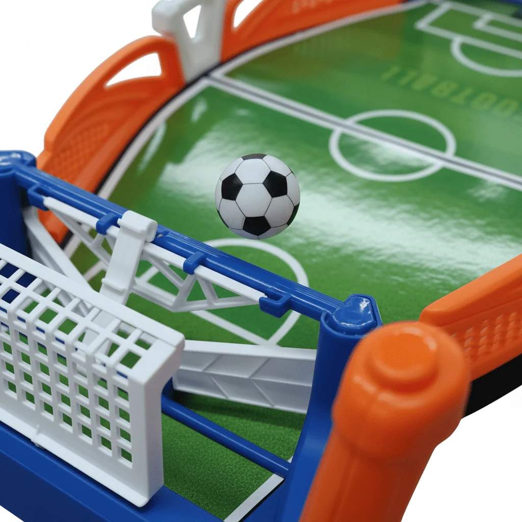 Tafelvoetbaltafel voor 2 spelers met 4 ballen - Mini-tafelvoetbalspel voor binnenshuis gezinsplezier, voetbaltafel voor kinderen en volwassenen voor spel