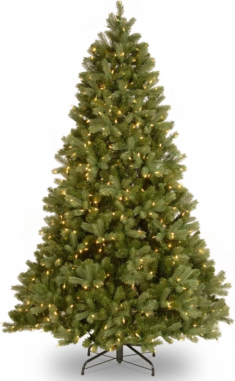 

Pre-Lit 'Feel Real' Artificial Full Downswept Christmas Tree, Green, Douglas Fir, Dual Color LED Lights, 7