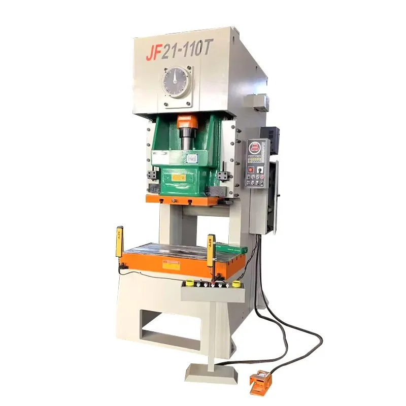 JH21-25T C Type Automatic Pneumatic Press Machine Small Table Top Eyelet Punching Machine with Mechanical Power Source