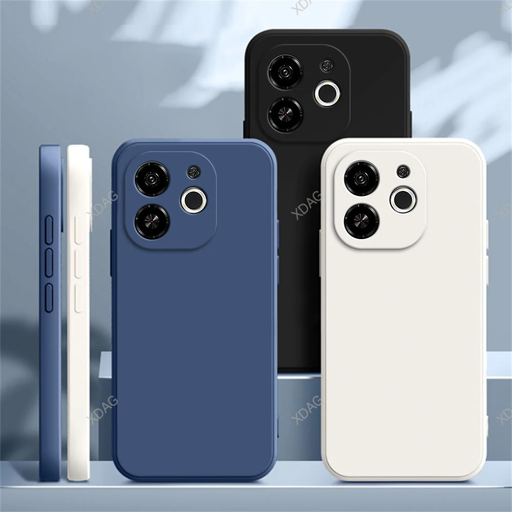 

Original Phone Case for Tecno Pop 9 8 Camon 30 Spark Go 1 2024 20 20C 5G Shell Camera Protection Liquid Silicone Soft Back Cover