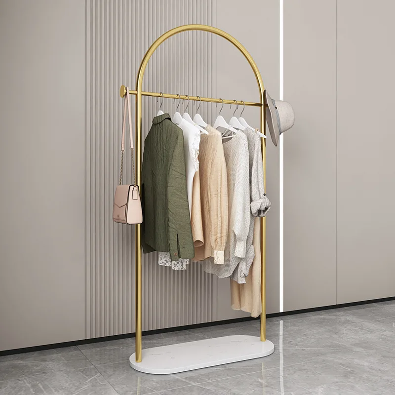 Floor-to-ceiling foldable portable metal hanger multifunctional home furniture