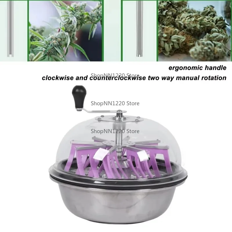 19 Inch Industrial Stainless Steel Manual Bowl Bud Leaf Trimmer Machine Spin Cut Technique-OEM Customizable Garden Accessory