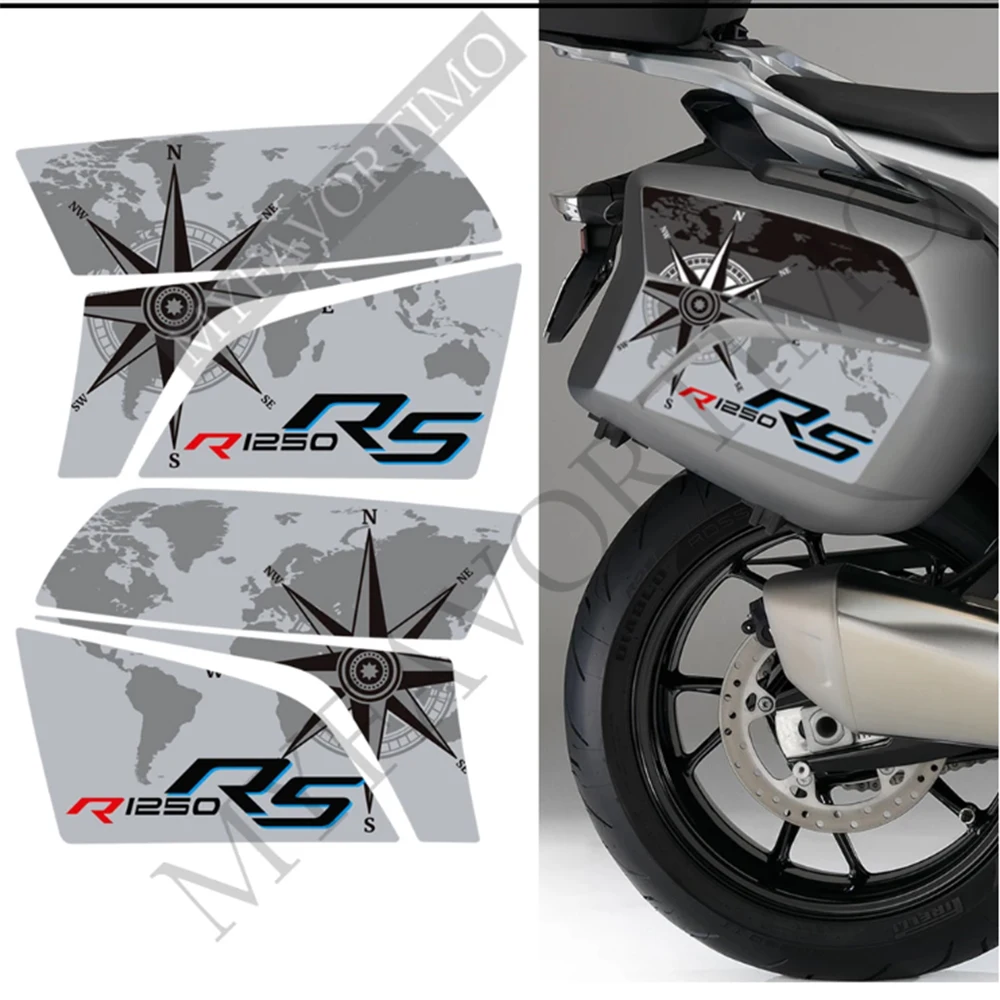 Motorcycle Stickers Decals Fairing Fender Tank Pad Protector Trunk Luggage Panniers Cases For BMW R1250RS R 1250 RS R1250