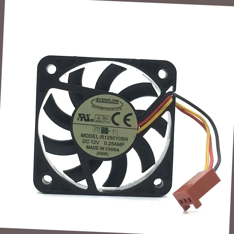 EVERFLOW R125010SH DC 12V 0,25A 50x50x10mm 3-Draht-Server-Lüfter
