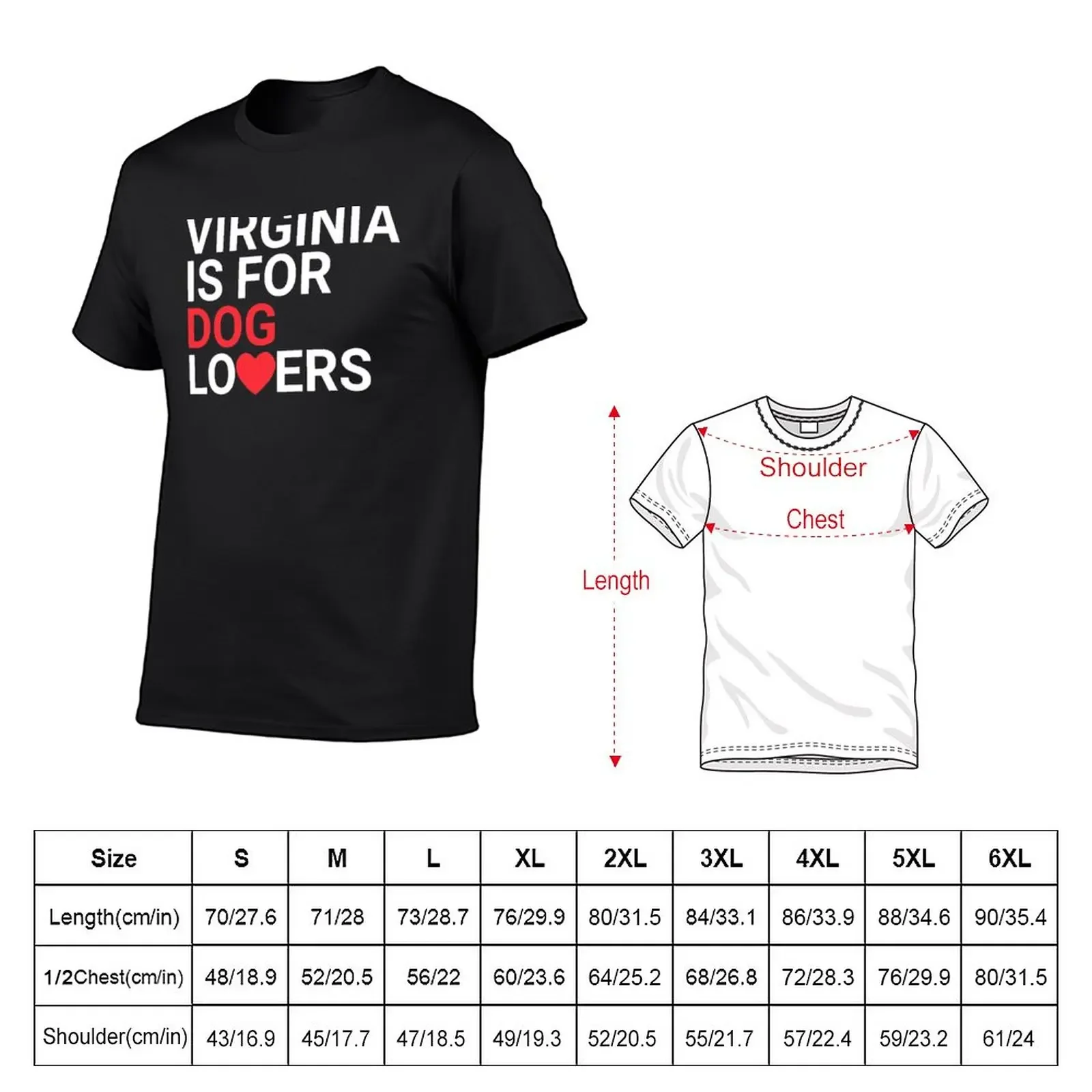 New Virginia Is For Dog Lovers T-Shirt boys white t shirts T-shirt for a boy anime T-shirts for men cotton