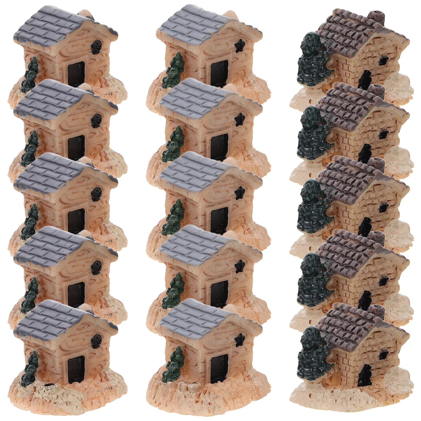 

15Pcs Mini Ornament Resin Craft for Micro Landscape Garden Decor Bonsai Accessories Home Yard Scene Decoration