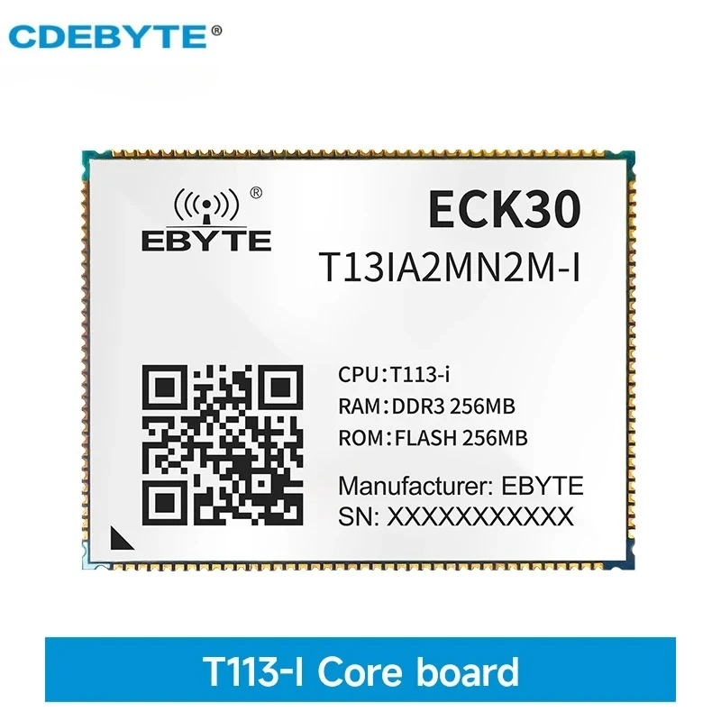 T113-i CDEBYTE ECB30- Series Core Board ARM Dual-Core A7 System On Board 4K Decoding 256/512/1GB DDR3 Gigabit Ethernet Linux