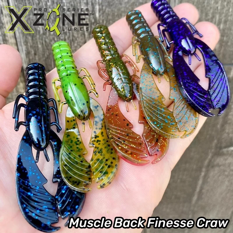 XZONE-Cebo blando flotante para la espalda, accesorio de 3.255 pulgadas, 8.2ccm, para TEXAS RIG/NEKO RIG/NED RIG/Finesse JIG TRAILER, 8 unids/lote por bolsa
