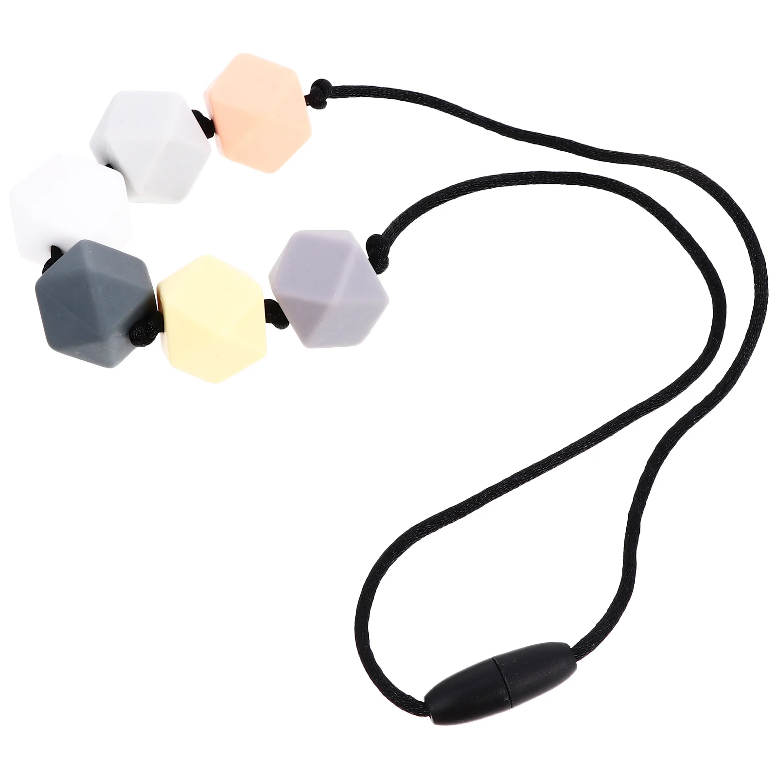 قلادة تسنين للرضع من السيليكون، تصميم خفيف الوزن قابل للإمساك يهدئ قرحة اللثة لمرحلة المولي للأطفال حديثي الولادة